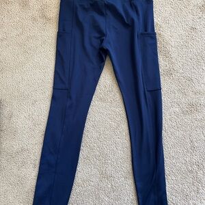 Navy Blue Leggings with Pockets